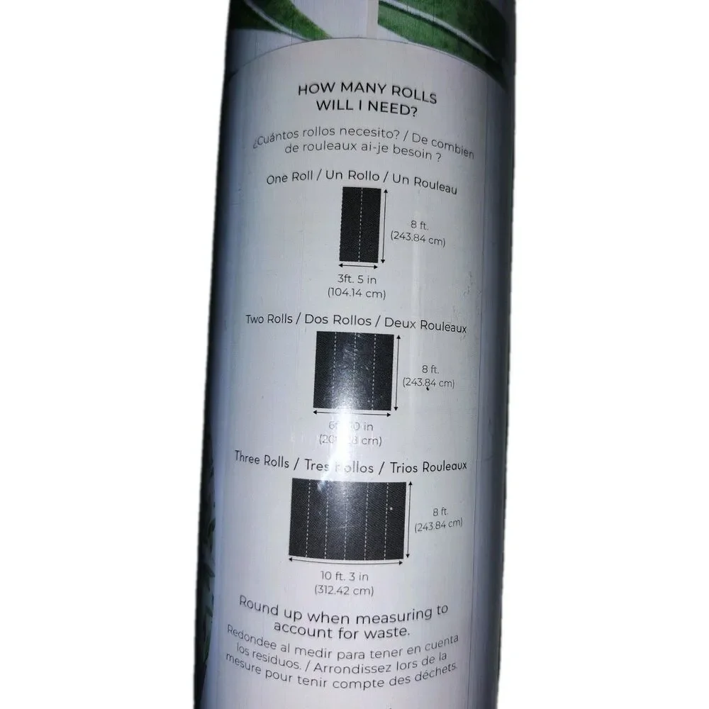 Tempaper & Co. Peel and Stick Wallpaper Farmhouse Botanical Natural Green 30.75